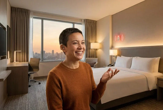 ada hotel room accommodations for hearing loss