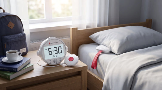 how to wake up on time for early classes with a hearing loss