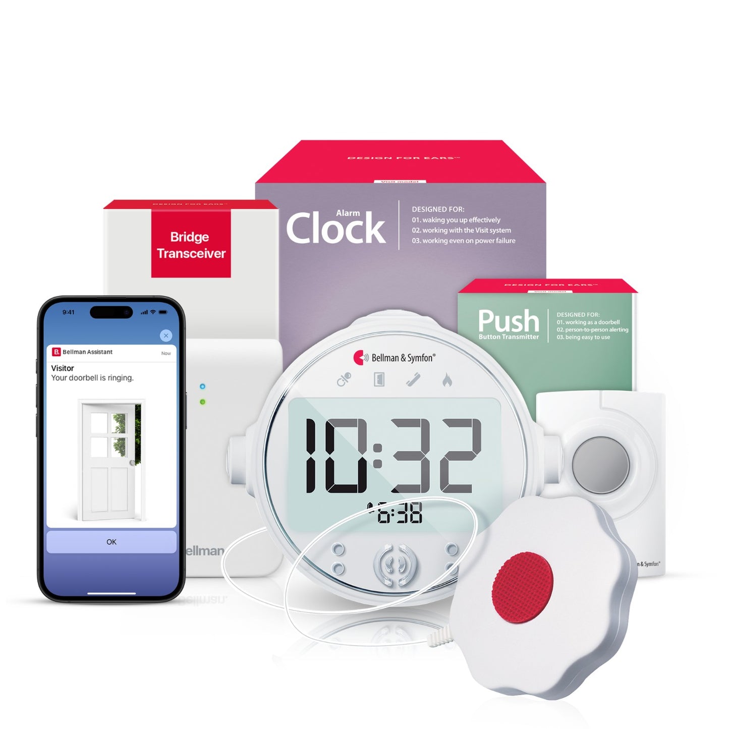 Push Button Notification System with Bluetooth Bridge and Alarm Clock