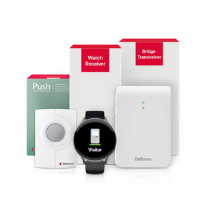Push Button System with Bridge and Watch Receiver