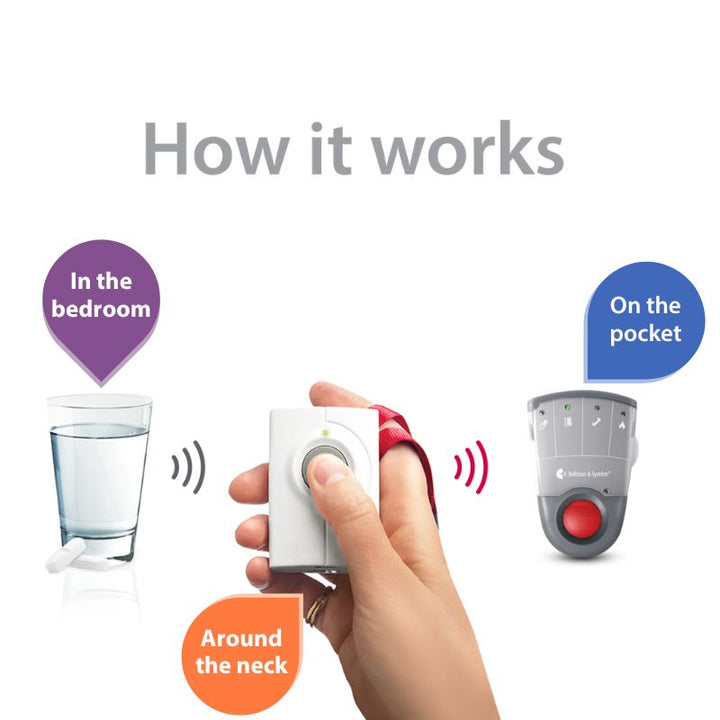 Push Button System with Pager Receiver, Charger, and Bed Shaker