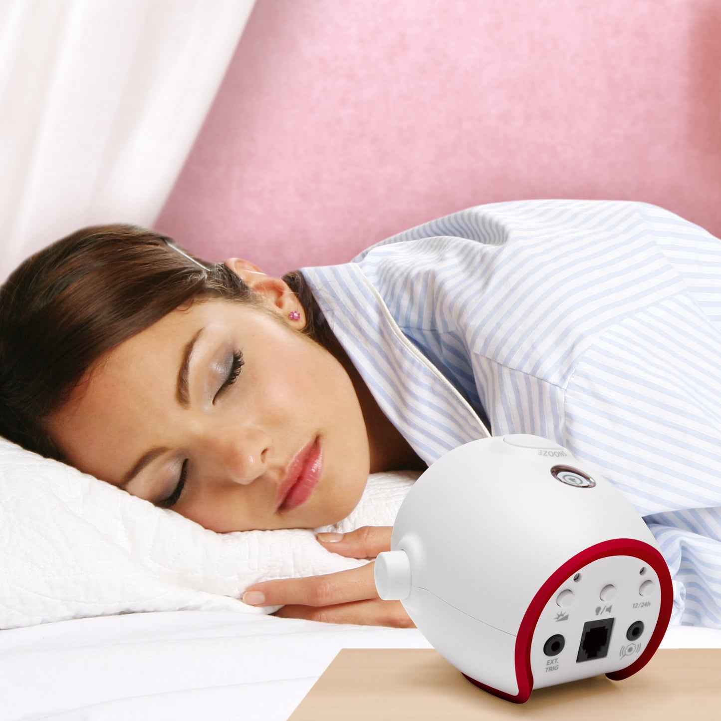 Baby Monitor System with Alarm Clock Receiver and Bed Shaker